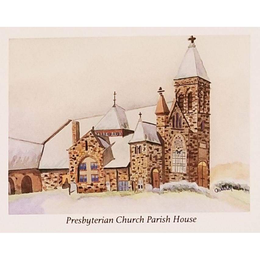 Morristown Churches 8x10 Matted Prints - Presbyterian Church Parish House - Prints &amp; Artwork
