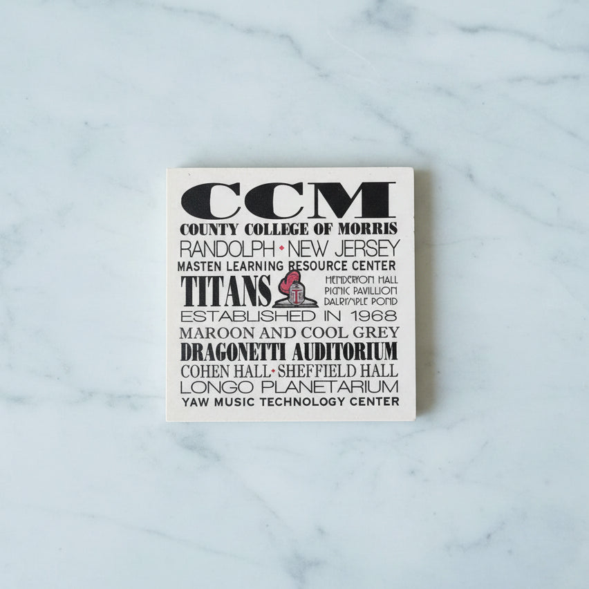 New Jersey Colleges Coaster Series - CCM, County College of Morris - Home &amp; Lifestyle