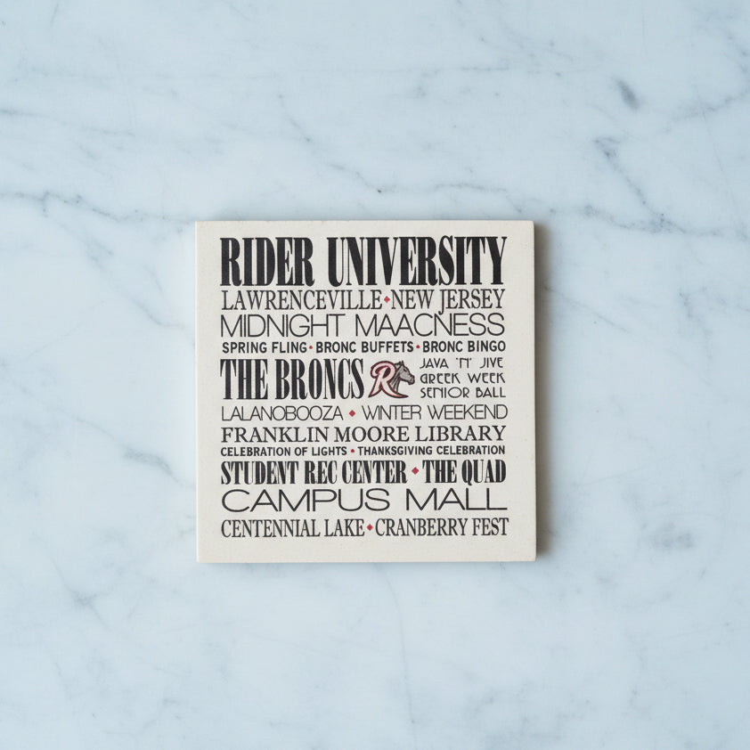 College Coaster Series - Rider - Home &amp; Lifestyle