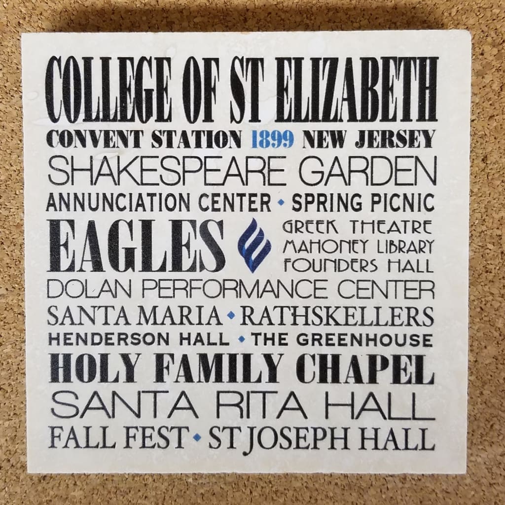 New Jersey Colleges Coaster Series - College of St. Elizabeth Subway - Home &amp; Lifestyle