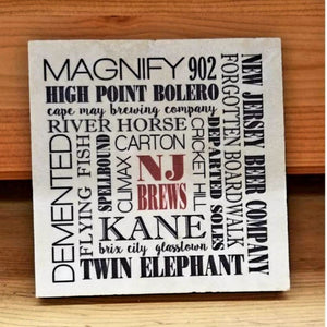 NJ Arts Subway Art Coaster - NJ Brews - Home & Lifestyle