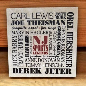 NJ Arts Subway Art Coaster - NJ Sports Legends - Home & Lifestyle