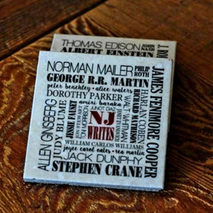 NJ Arts Subway Art Coaster - NJ Writes - Home & Lifestyle