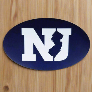 NJ Oval Magnet - Blue - Home & Lifestyle