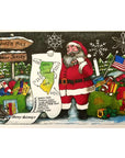 NJ Christmas Card - Santa w/ NJ Map - Books & Cards