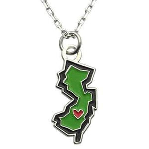 NJ Enamel Necklace 24 chain - Jewelry & Accessories