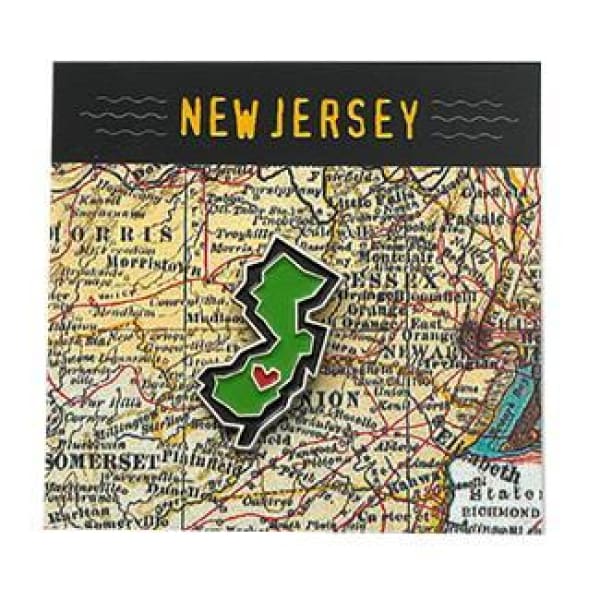 NJ Enamel Pin - Jewelry & Accessories