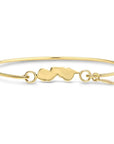NJ Icon Bangle Bracelet - Gold - Jewelry & Accessories