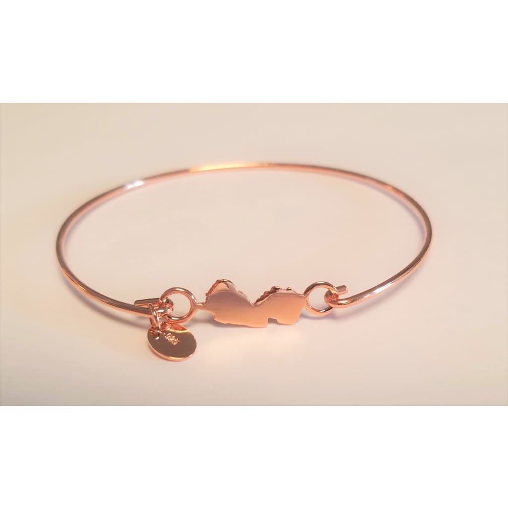 NJ Icon Bangle Bracelet - Rose Gold - Jewelry &amp; Accessories