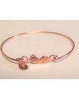 NJ Icon Bangle Bracelet - Rose Gold - Jewelry & Accessories