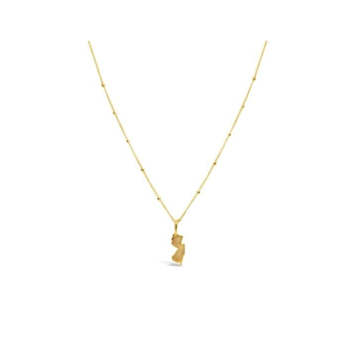 NJ Icon Pendant Necklace - 14 K Gold Fill - Jewelry &amp; Accessories