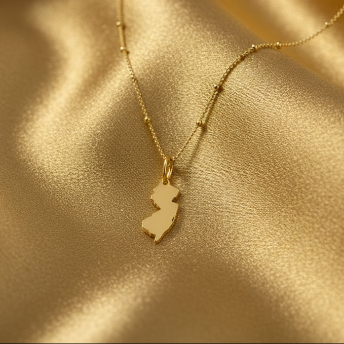 NJ Icon Pendant Necklace - 14 K Gold Fill - Jewelry & Accessories