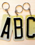 NJ License Plate Key Chain - Letter - Home & Lifestyle