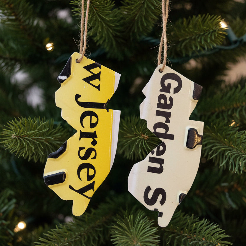 NJ License Plate Ornament - Home & Lifestyle