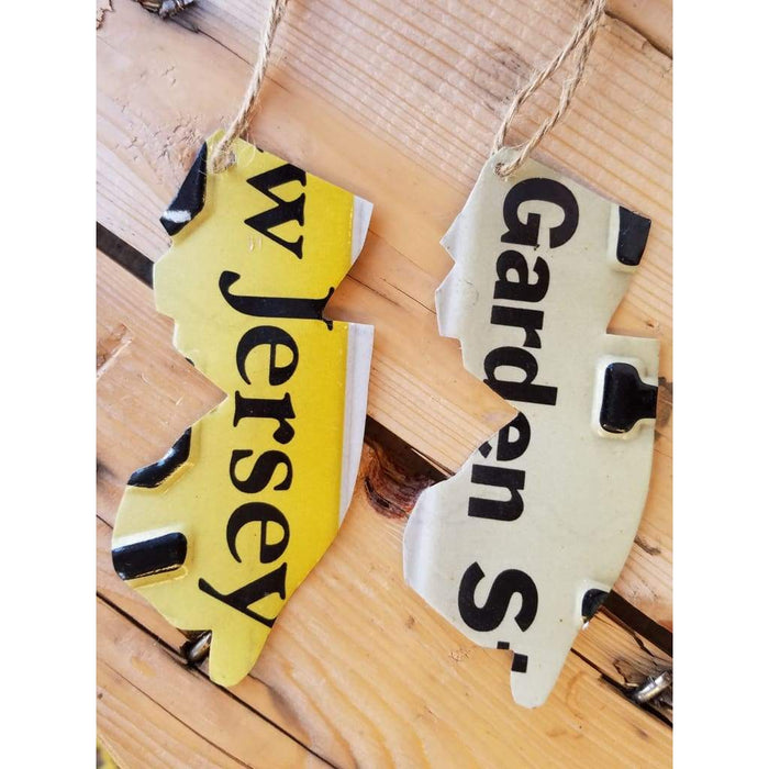 NJ License Plate Ornament