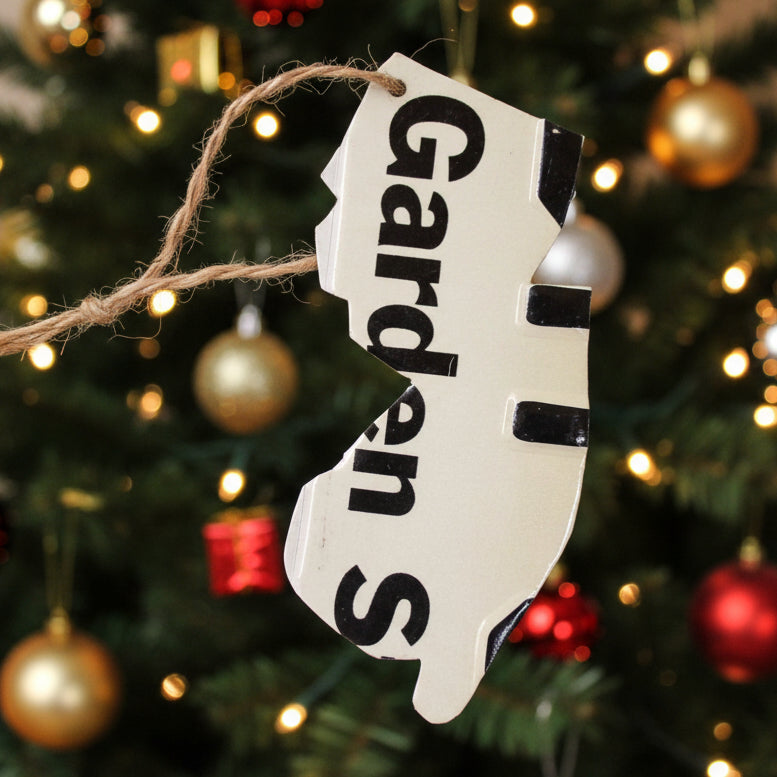NJ License Plate Ornament - Garden State - Home & Lifestyle