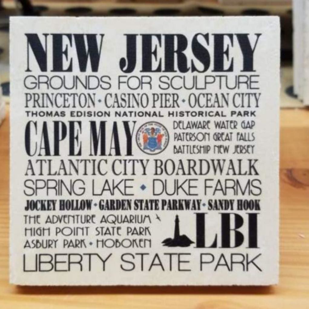 NJ Locations Subway Coaster - Home & Lifestyle