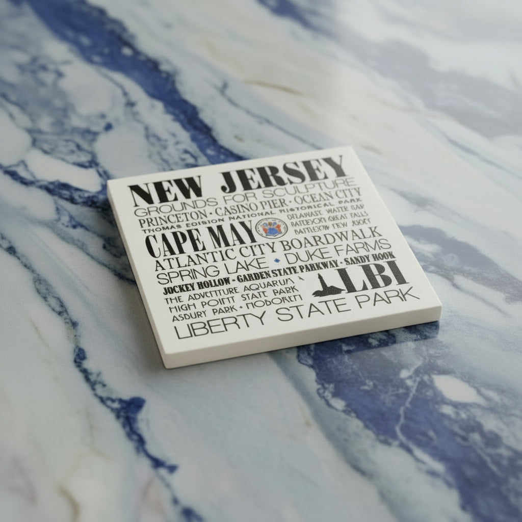 NJ Locations Subway Coaster - Home & Lifestyle