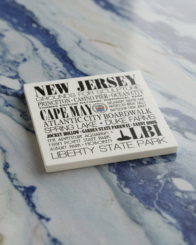 NJ Locations Subway Coaster - Home & Lifestyle