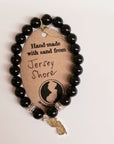 NJ Sand Beaded Bracelet NJ Charm - Black Onyx - Jewelry & Accessories