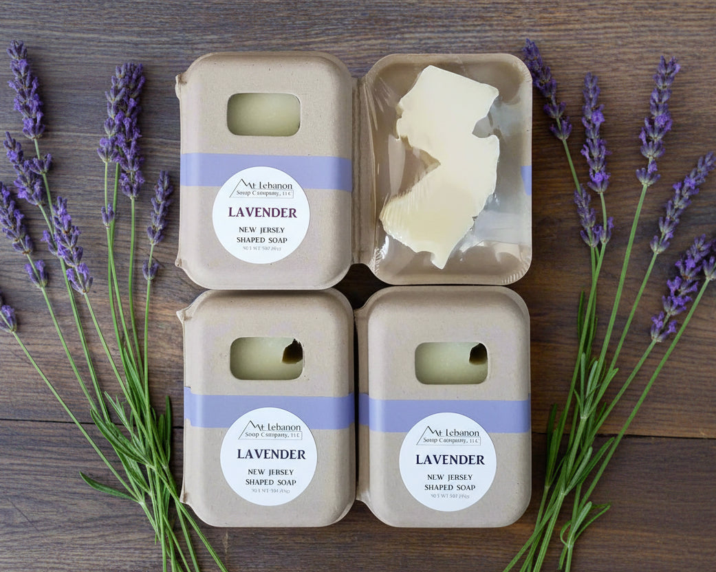 Lavender NJ Shaped Soap 3oz. - Bath &amp; Body