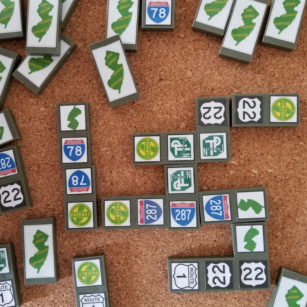 NJ Themed Dominoes Game - Books &amp; Cards