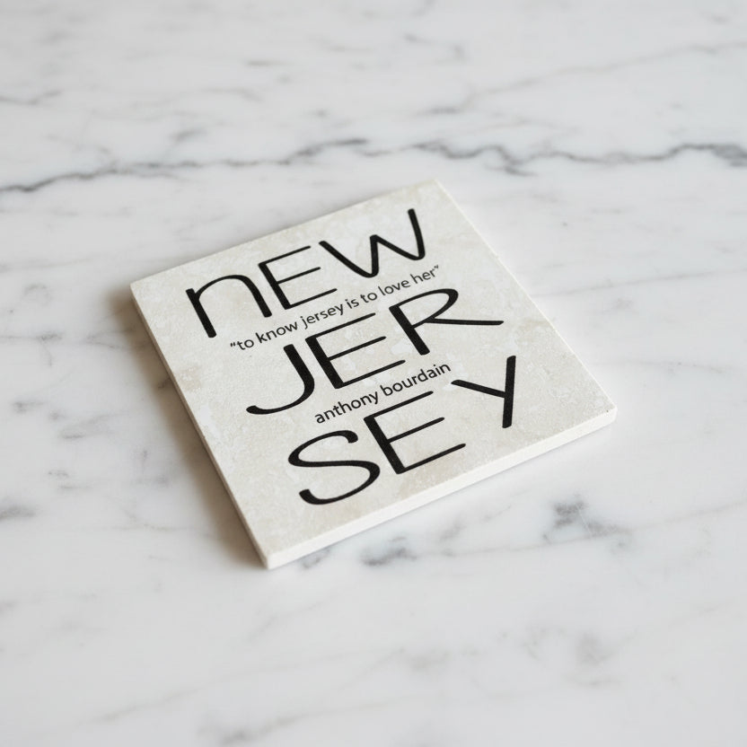 NJ To Know Her...Anthony Bourdain Quote Coaster - Home &amp; Lifestyle