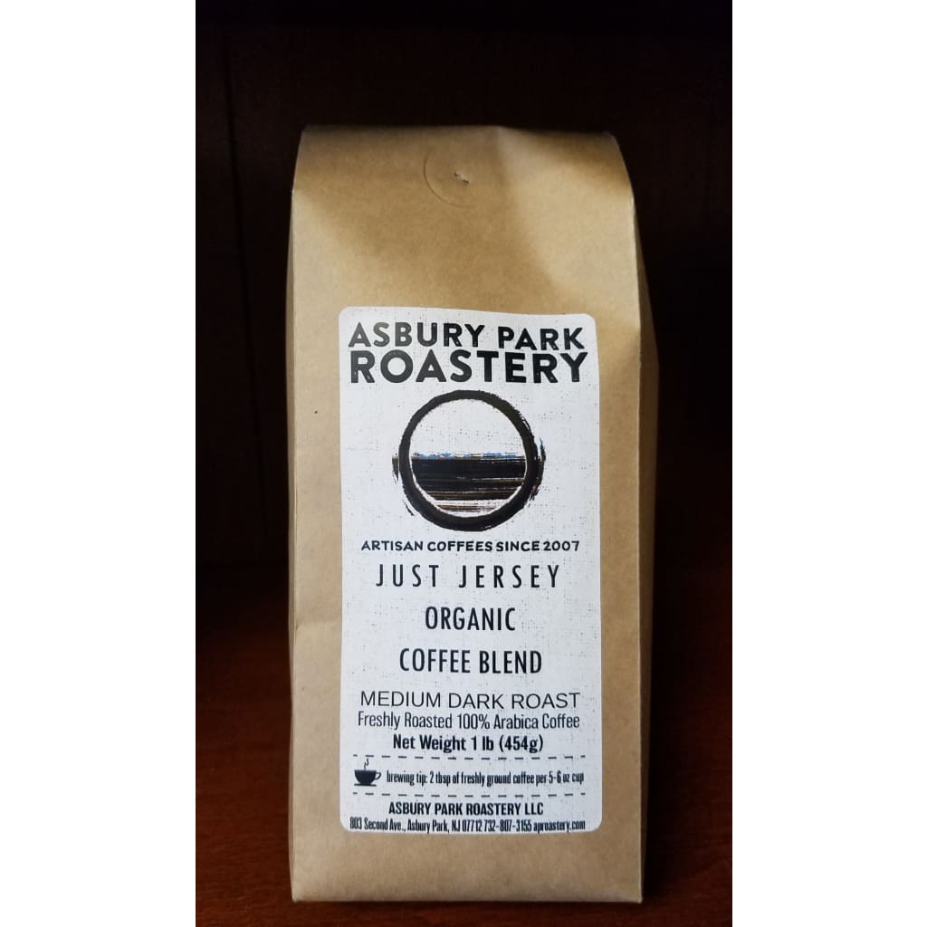 Organic Local Fresh Roasted Coffee - Just Jersey Blend Medium Dark Roast - Good Eats