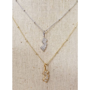 Pave NJ Icon Pendant Necklace - Jewelry & Accessories