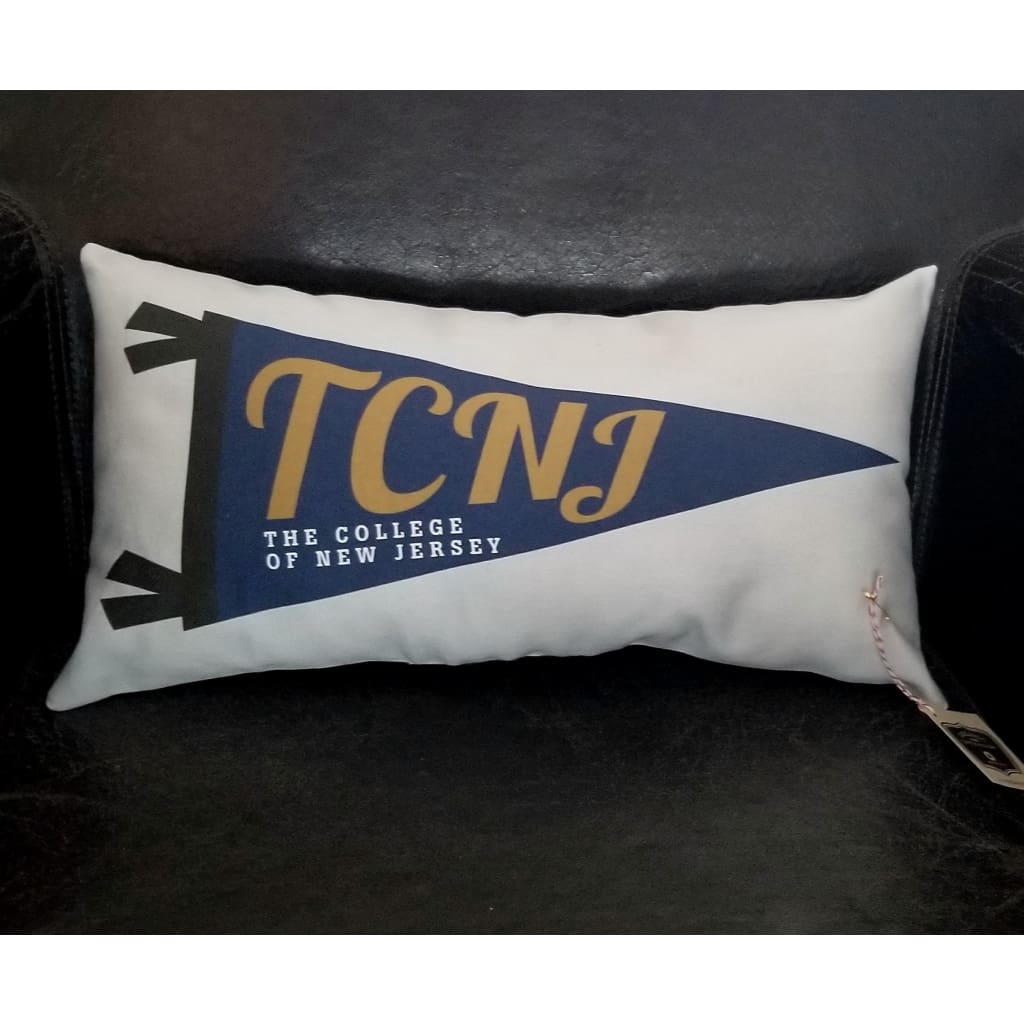 Pennant Pillow - TCNJ - Home &amp; Lifestyle