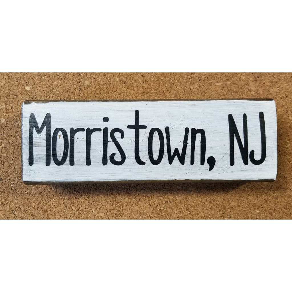 Town Name Street Sign 7 x 2 - Morristown - Home & Lifestyle