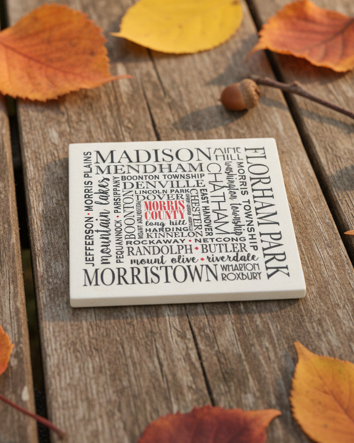 Morris County Subway Art Coaster - Home & Lifestyle