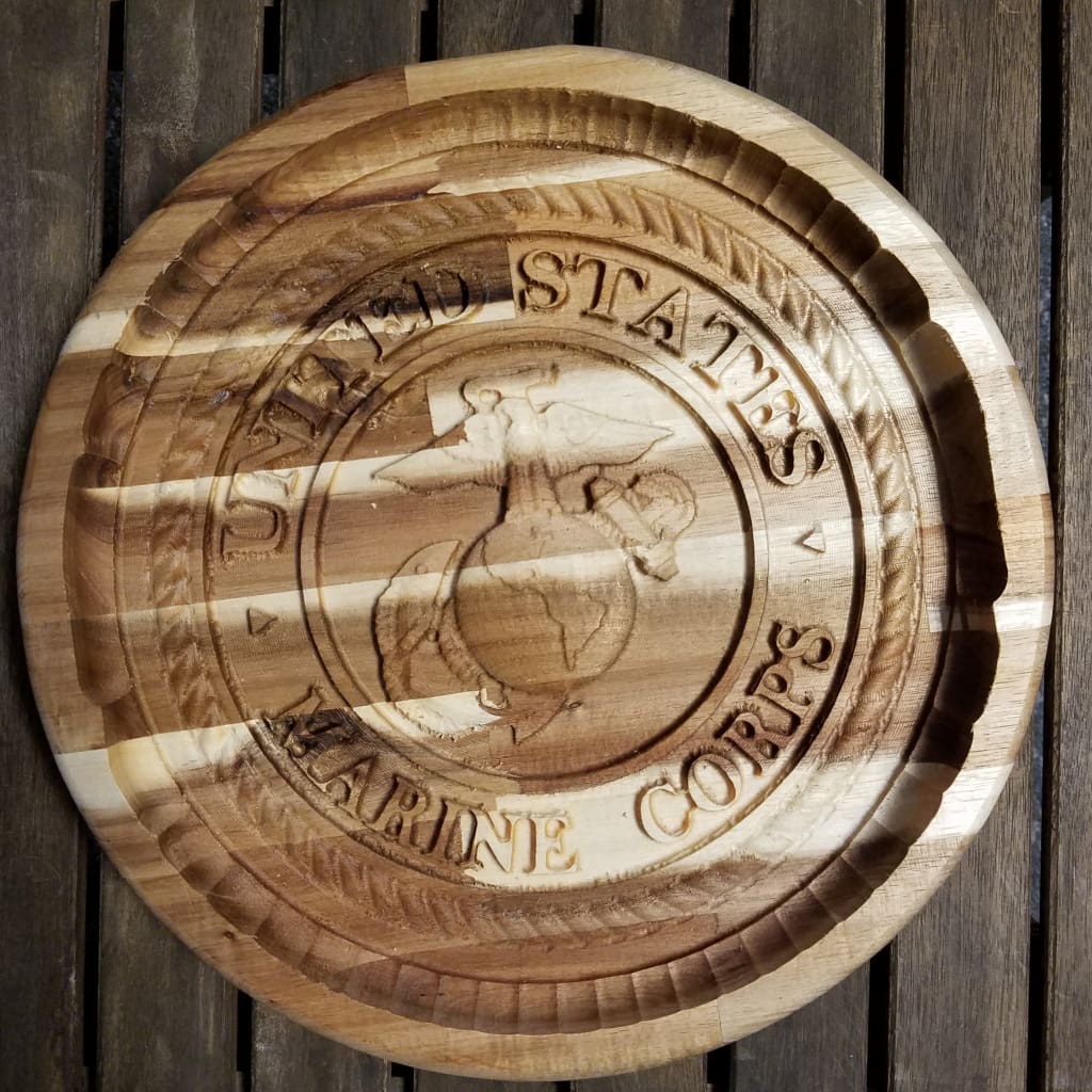 Valet Catchall Tray 3D Carved Birch - Marines - Home &amp; Lifestyle