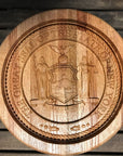 Valet Catchall Tray 3D Carved Birch - NY State Seal - Home & Lifestyle