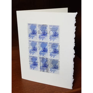 Vintage NJ Stamp Blank Card - Books & Cards