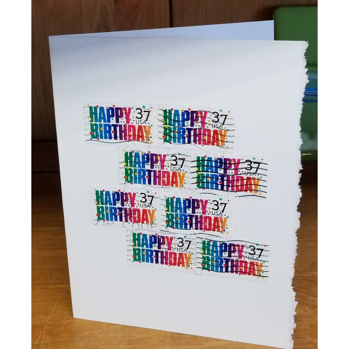 Vintage Stamp Birthday Card