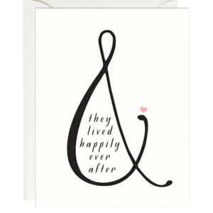 Wedding/Anniversary Greeting Card - & they lived happily ever after. - Books & Cards