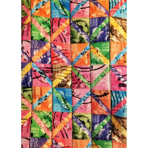 Wine Bag Vintage Stamp Fabric - Jumping Jack - Home & Lifestyle