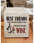 Wine Series Coaster - Best Friends & Wine - Home & Lifestyle