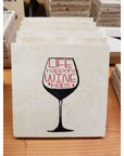 Wine Series Coaster - Life Happens Wine Helps - Home & Lifestyle