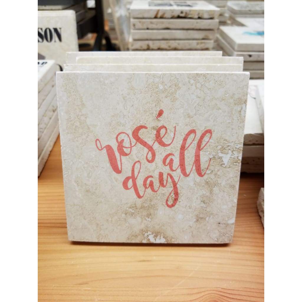 Wine Series Coaster - Rose All Day - Home &amp; Lifestyle