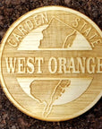 Wood Laser Cut Town Coasters - West Orange - Home & Lifestyle