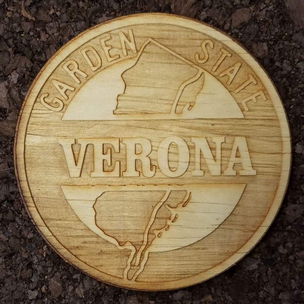 Wood Laser Cut Town Coasters - Verona - Home &amp; Lifestyle
