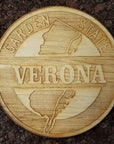Wood Laser Cut Town Coasters - Verona - Home & Lifestyle