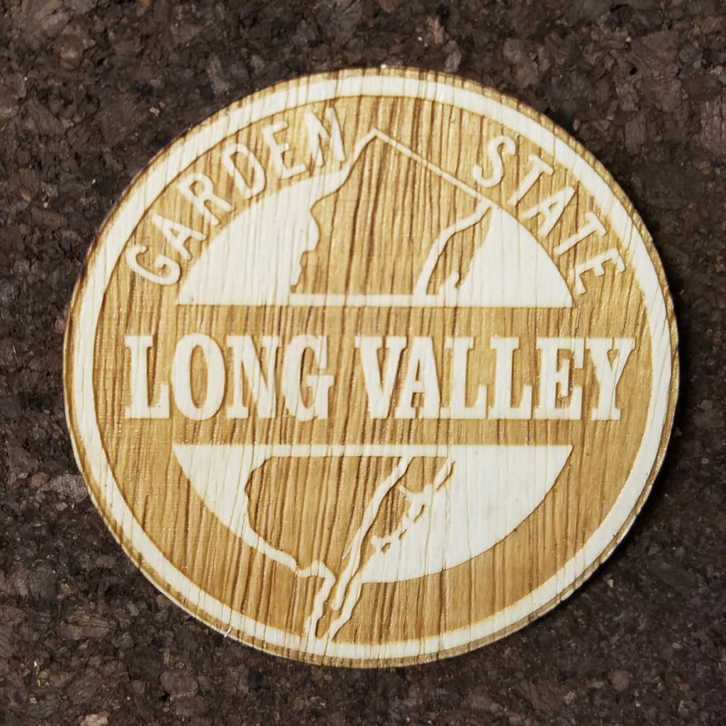 Wood Laser Cut Town Coasters - Long Valley - Home &amp; Lifestyle