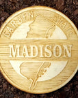 Wood Laser Cut Town Coasters - Madison - Home & Lifestyle
