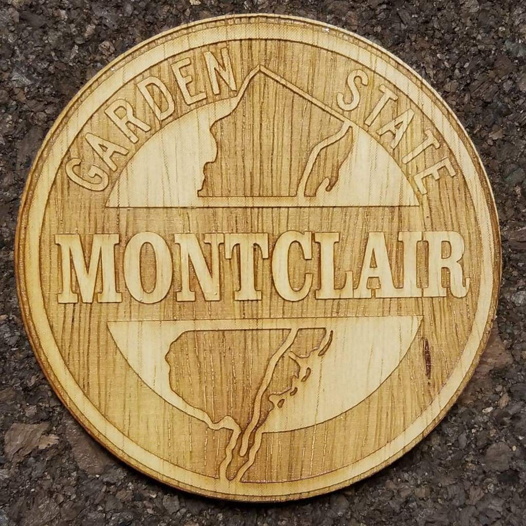 Wood Laser Cut Town Coasters - Montclair - Home & Lifestyle