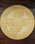 Wood Laser Cut Town Coasters - Randolph - Home & Lifestyle
