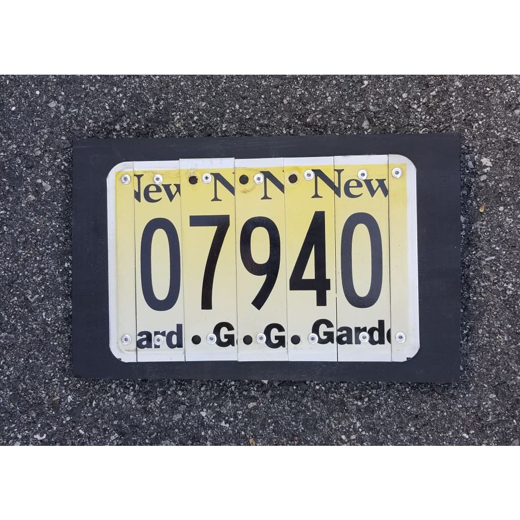Zip Code License Plate Sign - Madison / New Jersey - Home &amp; Lifestyle