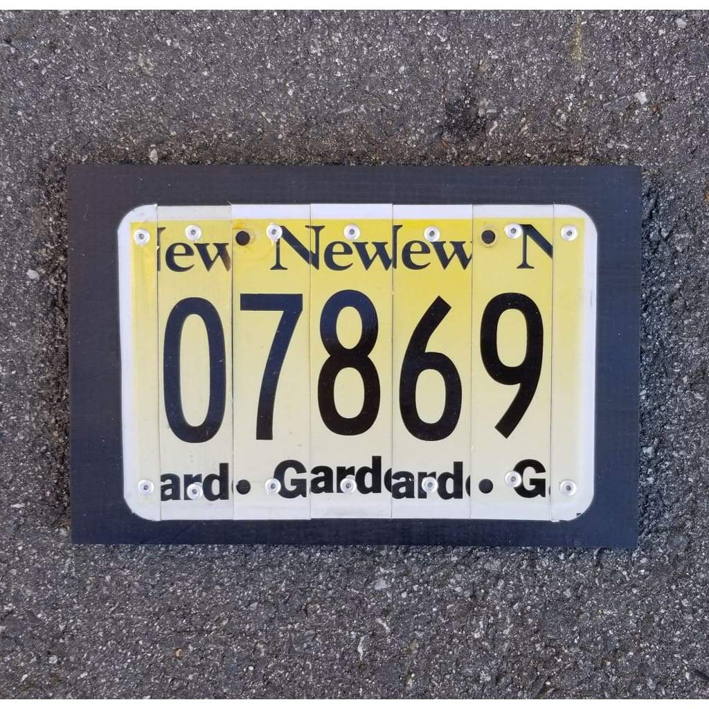 Zip Code License Plate Sign – Just Jersey
